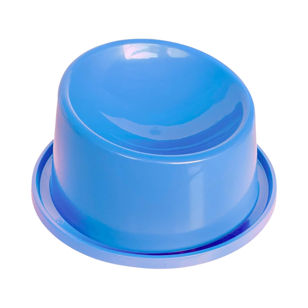 Imagem de COMEDOURO ERGONOMICO PARA GATO ADULTO 150ML AZUL 2D PET