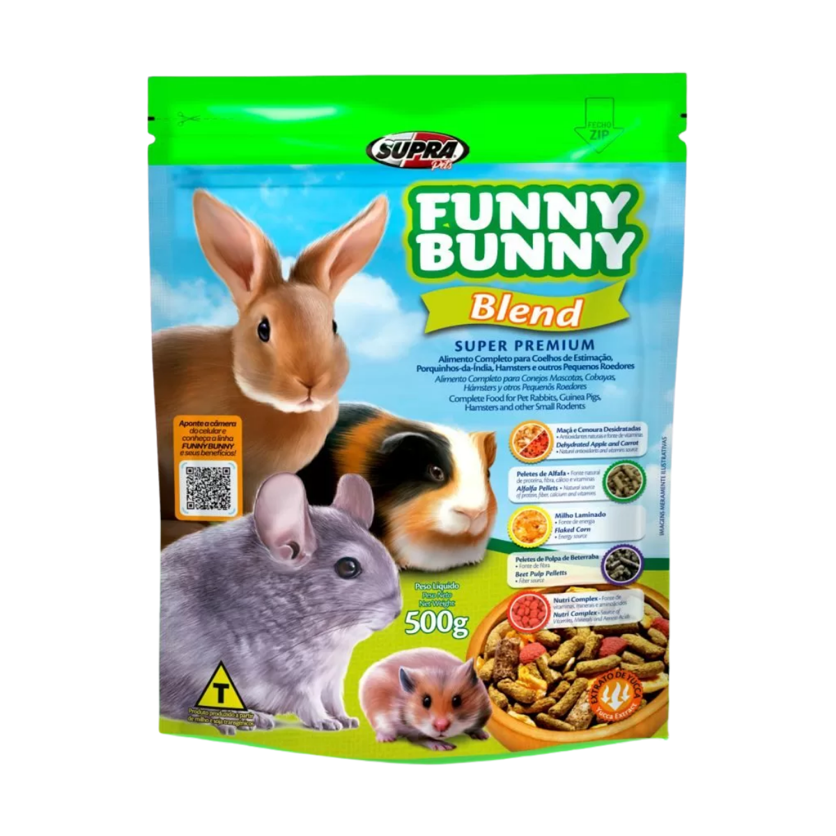 Imagem de RAÇÃO FUNNY BUNNY BLEND 500G