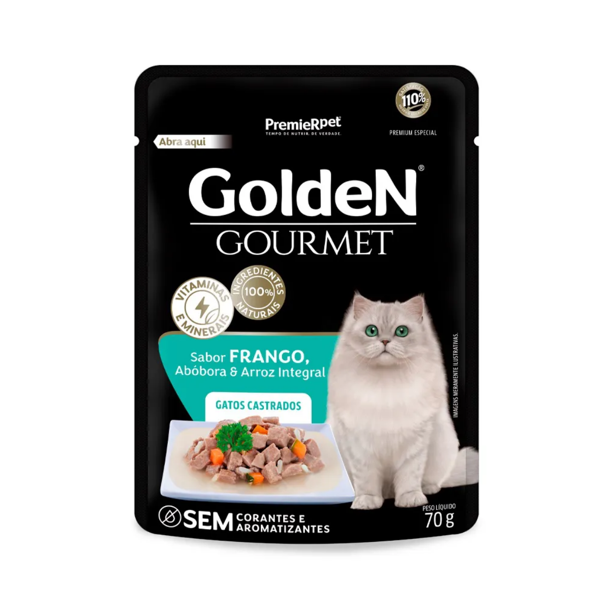 Imagem de SACHE GOLDEN GOURMET GATOS ADULTO FRANGO 70G