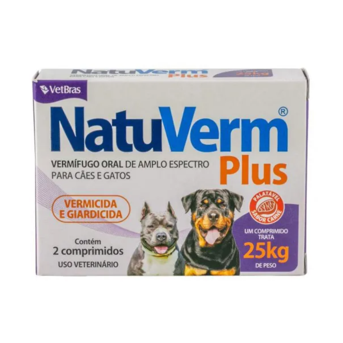 Imagem de NATU VERMIFUGO PLUS COM 2 COMPRIMIDOS 25KG