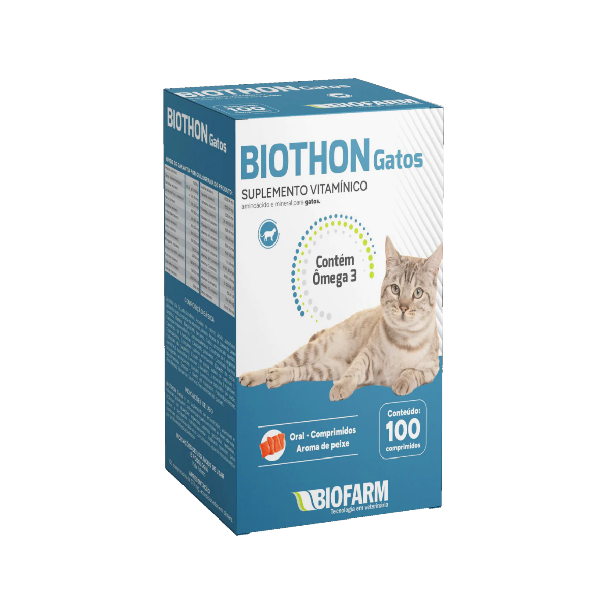 Imagem de BIOTHON GATOS 100 COMPRIMIDOS